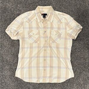 DIESEL Plaid Short Sleeve Button Down Shirt XXL